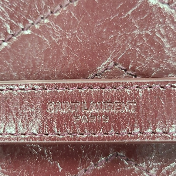 NEW Yves Saint Laurent NIKI MEDIUM Crinkled Leather Bag - Picture 6 of 10
